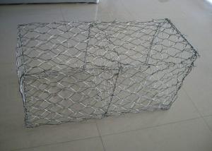 Gabion Basket Galvanized Gabion Box Retaining Wall With 2.7mm 3.05mm Wire Anti - Crossion 2m * 1m * 1m