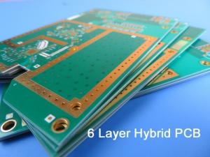 Quality 6 Layer Mixed PCB On 20mil 0.508mm RO4350B and FR-4 with Blind Via for Digital Satellite Receiver for sale