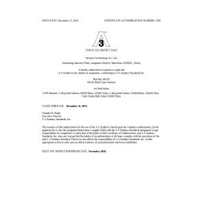 DONJOY TECHNOLOGY CO., LTD Certifications