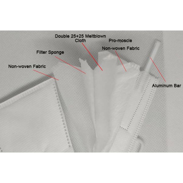 Ear Loop FDA KN95 Face Mask For Aadult And Childen Anti - Pollution