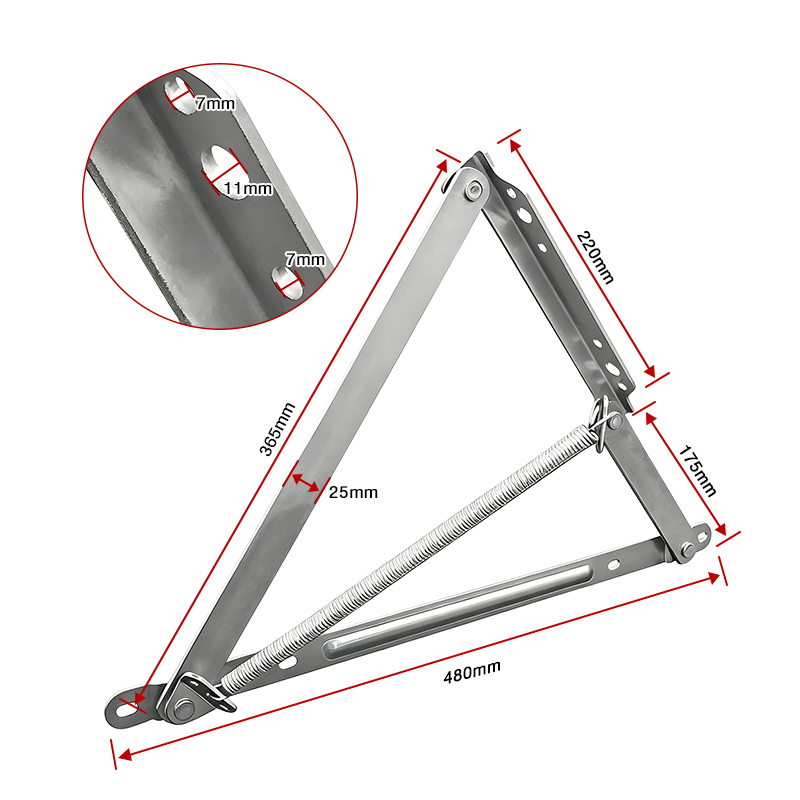 Thickened Foldable Spring Lifting Sofa Bed Hinge Hardware Functional Fittings & Air Bed Lifting Mechanism