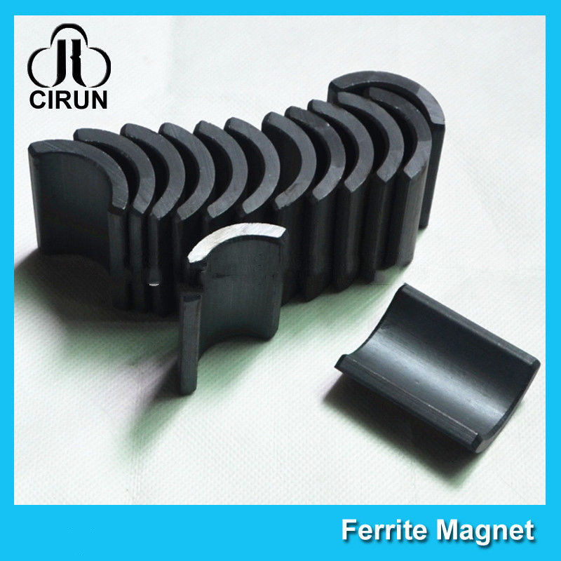 Y30 Grade Ferite Arc Magnets For Motors , Ferite Ceramic Motor Arc Magnets