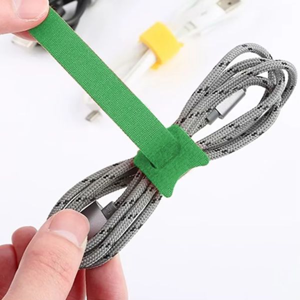Customized Hook And Loop Cable Ties Self Locking Reusable Velcro Cable Ties Adjustable