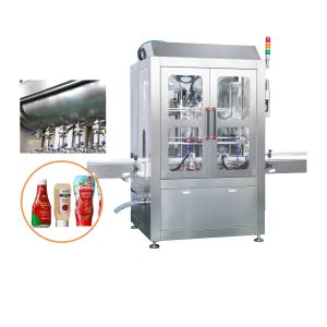 Quality Automatic Servo Motor Control Piston Type Tomato Ketchup Sauce Paste Filling Machine for sale