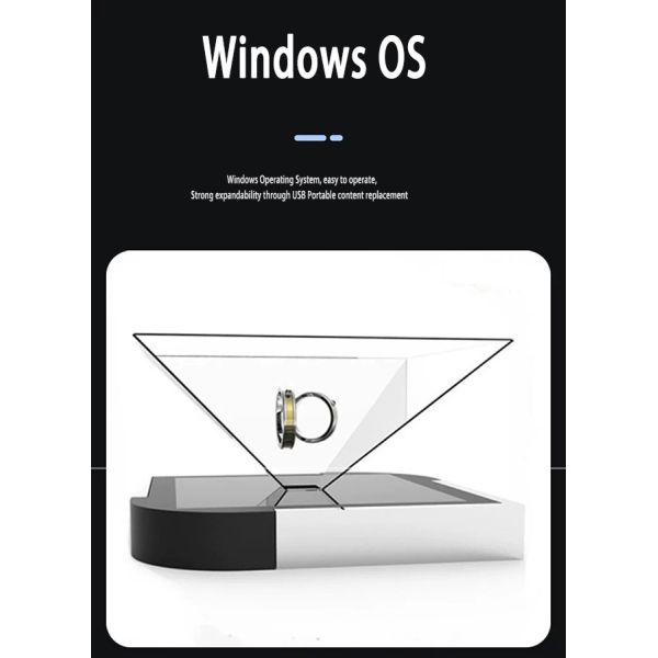 Smart 360 Hologram Box Display 3D Holographic Advertising For Trade Shows & Events