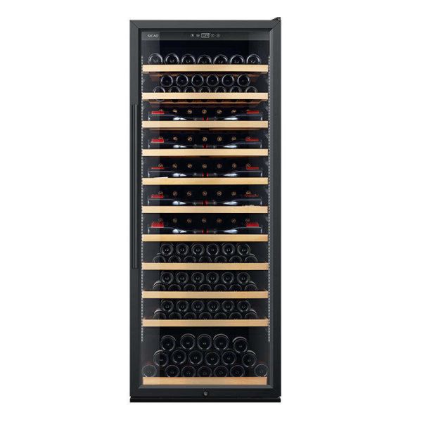 Freestanding Wine Cooler Cabinet with Digital Temperature Control and LED Lighting