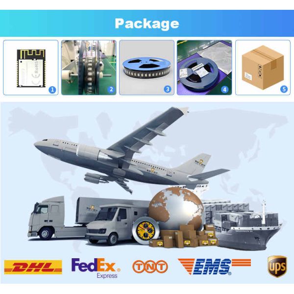 Bluetooth BLE 5 Chipset Module with Ceramic Chip Antenna for IoT