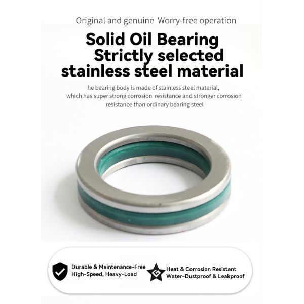 Thrust Ball Solid Oil Bearing High Load Capacity Maintenance-Free for Standard and Custom Sizes