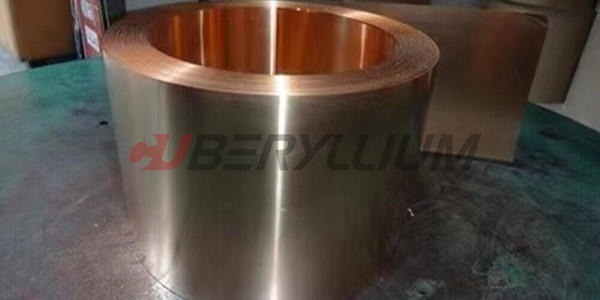 CuBe2 C17200 Copper Beryllium Bronze Sheet Tape 0.05mmx150mm For Microswitch