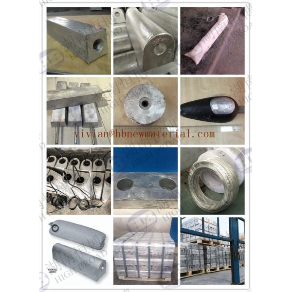 Sacrificial Anodes Magnesium Manganese Alloy Block AZ63 AZ31 Standard