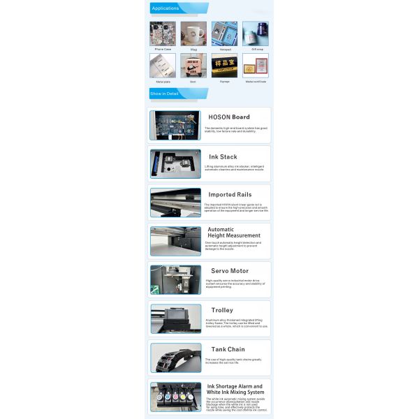 Easy-to-Operate TX800 I1600| I3200 6090 UV Flatbed Inkjet Printer for Resin Acrylic Leather