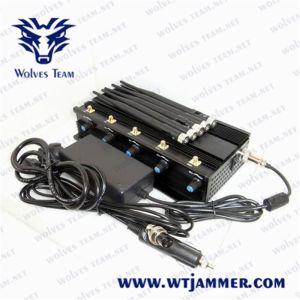 5 Antennas Cell Phone 40m 12W GPS Jammer