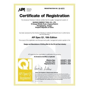 Suzhou Energy Tool Co., Ltd. Certifications