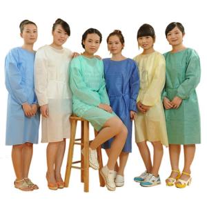 Quality Long Sleeves Nurse Surgical 35g Disposable Isolation Gowns for sale