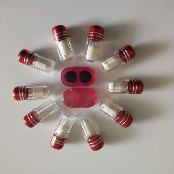 44mm ISO9001 Single Pill Containers One Capsule Mini Pill Bottles