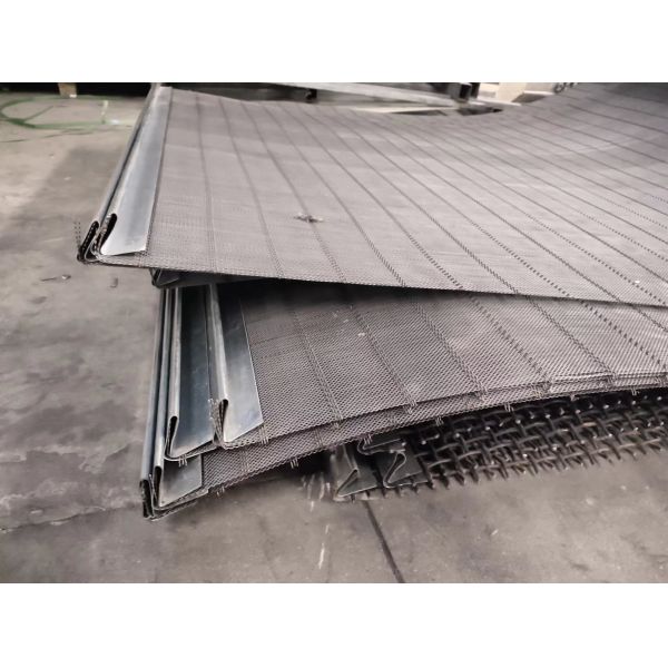 65mn/45mn Square Vibrating Screen Mesh/ Crimped Wire Mesh With Hook