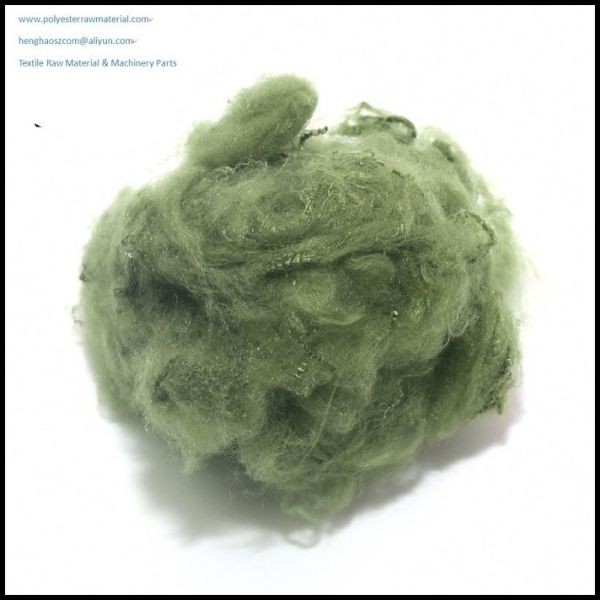 3D 28mm Dope Dyed Polyester For Nonwoven Artificial Leather Fur