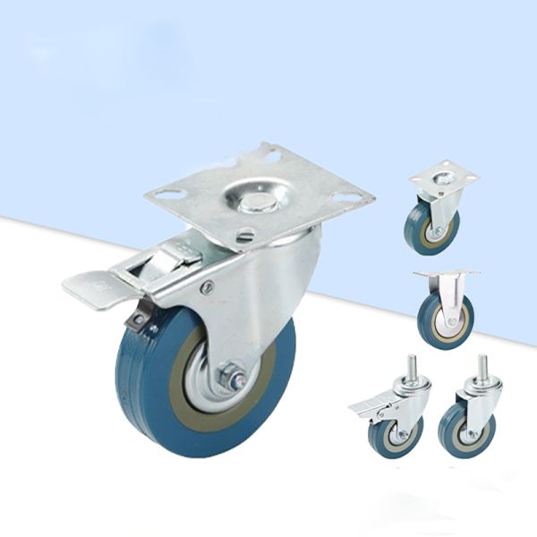 Black High Load Capacity Caster Wheels with Brake or without Brake