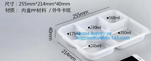 3 compartment plastic food storage Microwave Freezer Safe Plastic Disposable lunch box,Fast food container disposable ta