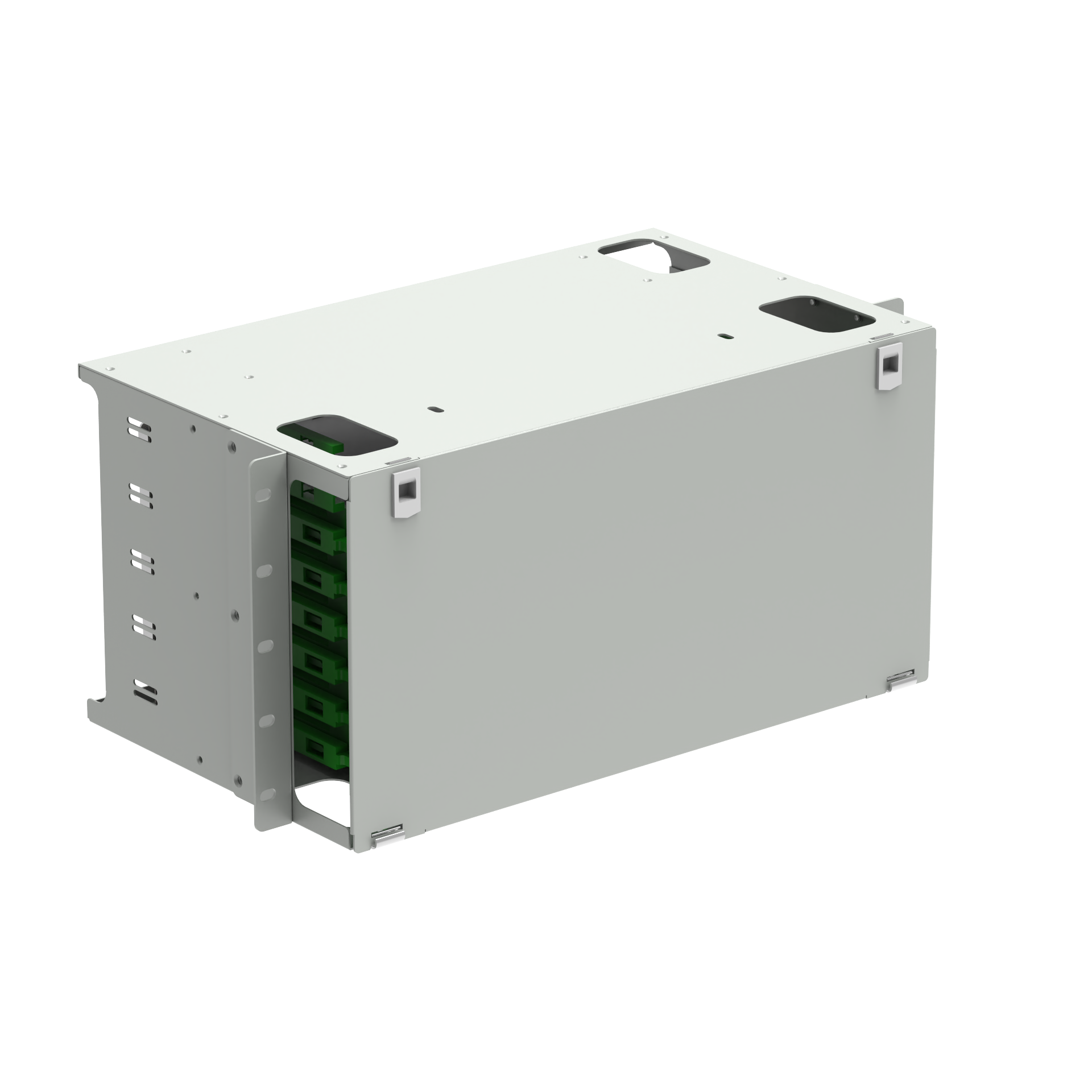 LC Type 96 Ports Fiber Patch Panel for Network FTTH Distribution in Data Center ODF