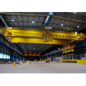 Buy cheap 25 Ton Double Girder Overhead Crane Lifting Equipment Warehouse Optional Color from wholesalers