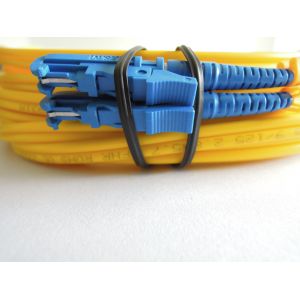 Quality Simplex, Duplex 3.0mm, 2.0mm, 0.9mm Custom Fiber Optic Patch Cord LC-E2000 Duplex for sale