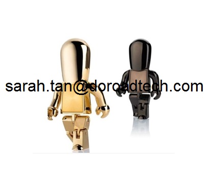 Creative Robot Metal USB Flash Drive 2.0, Best Promotional Gift with Customize Logo