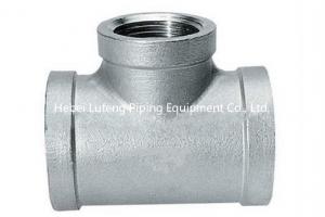 China Customized investment casting stainless steel pipe fitting tee on sale