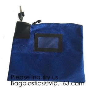 Locking Security Money Bag, Cash Bag,Bank Bag Canvas Keyed Security,Money Bag