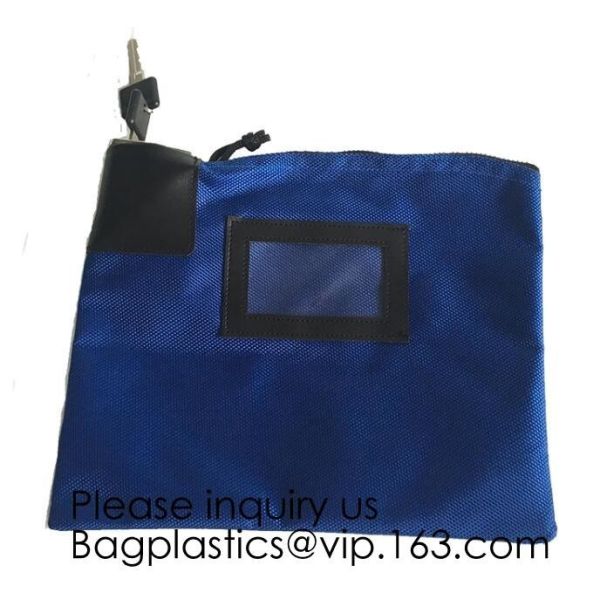 Locking Security Money Bag, Cash Bag,Bank Bag Canvas Keyed Security,Money Bag
