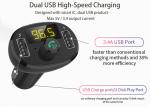 BLE4.2 Bluetooth Handsfree Car Kit FM Transmitter With Remote CE ROHS