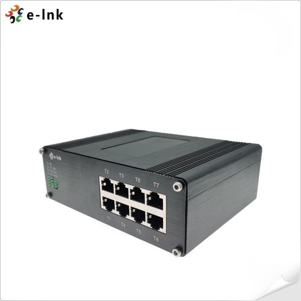 8 Port Industrial Unmanaged Din Network Switch 10/100BASE-T