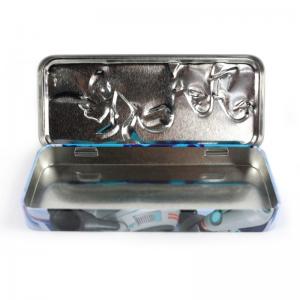China Pretty Hinged Pencil Tin Case for Sale on sale