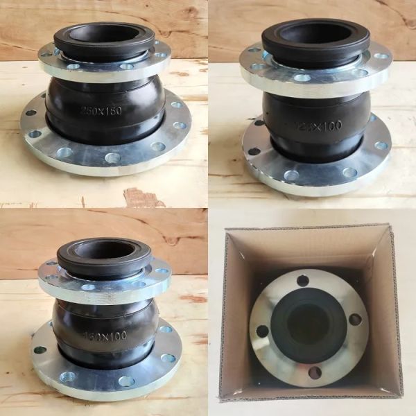 Pn16 Carbon Steel Flexible Concentric Reducer Rubber Coupling ss flexible bellows duct