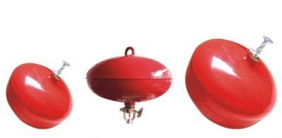 Carbon Steel 3 kg Automatic Fire Extinguisher Ball Red For Factory / Bank