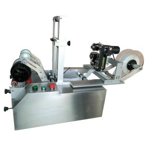 Quality 400W Plastic Round Bottle Semi Automatic Label Applicator Labeler 50KG for sale