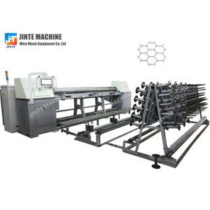 PLC Controller 6 Twists Hexagonal Wire Mesh Machine