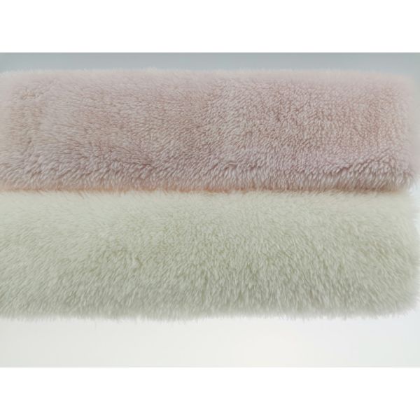 Cozy 100% Polyester Sherpa Fur Fabric for Jacket Lining or Baby Garments Free Samples