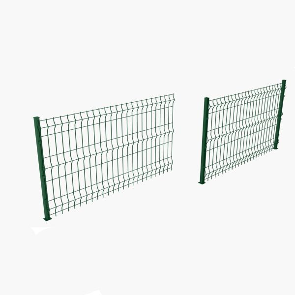 3D Curvy Steel Galvanized Welded Mesh Security Panels With Powder Coated Surface