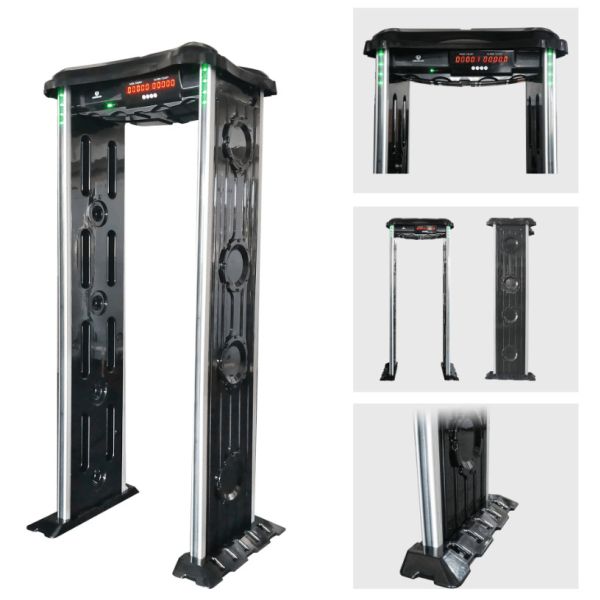 UNIQSCAN New Design Security Walk-Through Door Frame Metal Detector Gate 6 Zones ABS materials and IP65 waterproof