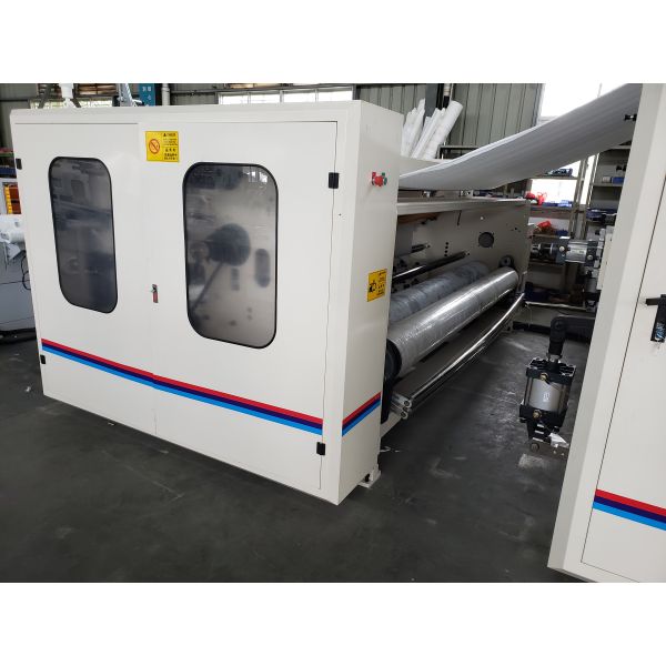 Automatic 380V PLC Controlled Toilet Tissue Paper Rewinding Machine 230M/Min