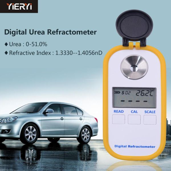 0%-51% Urea Concentration Handheld Digital Refractometer with Automatic Temperature Compensation and 160*59*49mm Compact Size for Adblue Testing