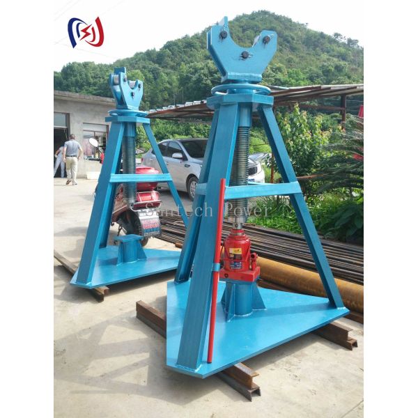 Hydraulic Column Type Cable Reel Stand Jack Rope Reel Stand Heavy Load