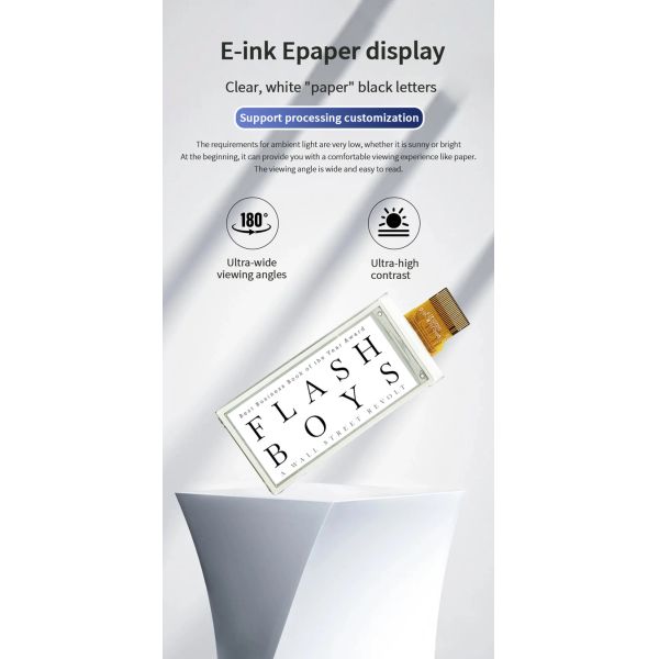 E Ink Display 2.13 Inches OEM Compact SPI 122x250 With Light Weight