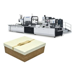 Quality Eco Friendly Paper Box Forming Machine 45 L Glue Tank Capacity Easy Operating for sale