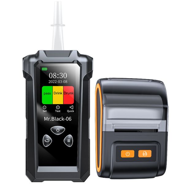 Split Printer Alcohol Tester Breathalyzer For Police Government Department Use
