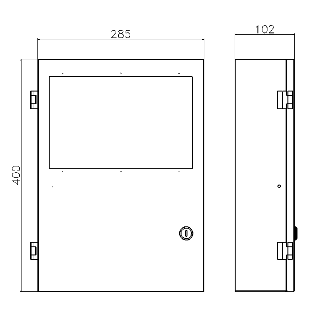 Wall Mounted Bus Combustible Gas Detector Controller with Visualization ModBus RTU