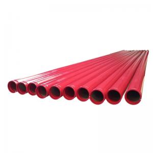 Quality Red Plastic Coated Composite Steel Pipe ASTM A106 Carbon Steel Thick Wall Pipes for sale
