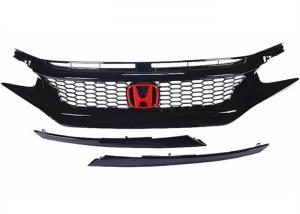 Quality Modified Black Automotive Spare Parts Honda New Civic 2016 2018 Auto Front Grille for sale