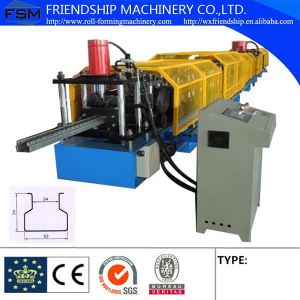 1.5-2.5mm Thickness Storage Rack Roll Forming Machine With Hydraulic Punching Press